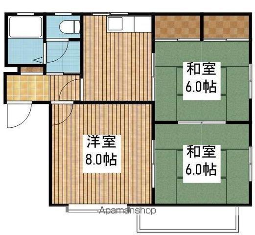 メゾン松波(3K/1階)の間取り写真