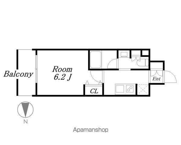 ルネフラッツ庄内通駅前(1K/12階)の間取り写真