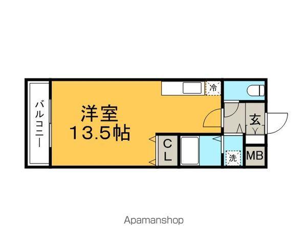 アザレアハイツ和泉野(ワンルーム/2階)の間取り写真