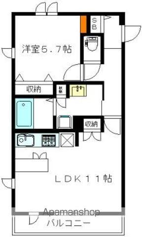 プチメゾン・リラ(1LDK/2階)の間取り写真