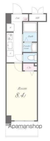 フォートレス文京(1K/4階)の間取り写真