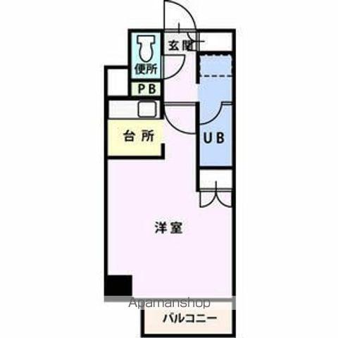 トラストコート17(1K/5階)の間取り写真