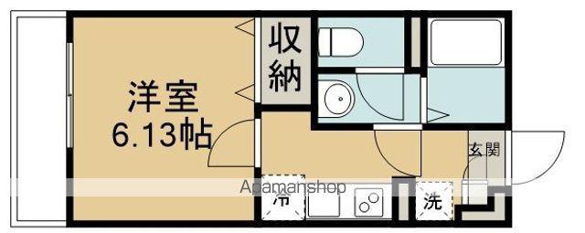 リブリ・坂戸山田町(1K/3階)の間取り写真