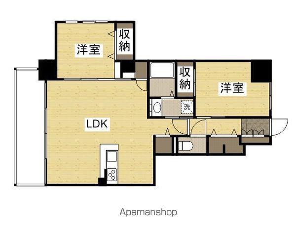 S-RESIDENCE富士見町AGLITTER(2LDK/12階)の間取り写真