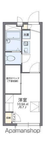 レオパレスアクシスⅡ(1K/2階)の間取り写真