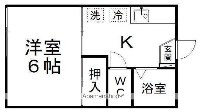 コーポ池田(1K/1階)の間取り写真