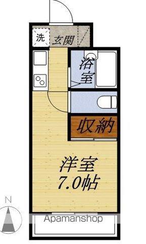 リミエールKI(ワンルーム/2階)の間取り写真