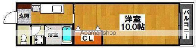 WINDVALLEY1番館(1K/2階)の間取り写真