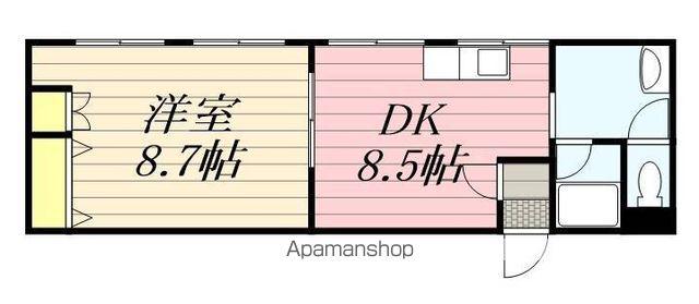 リルブランシュ(1LDK/5階)の間取り写真