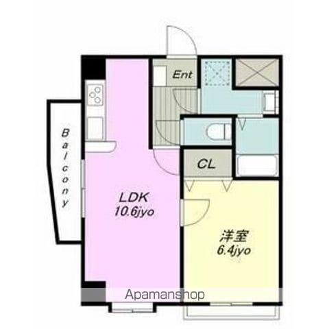 クイーンズ・スクエア(1LDK/2階)の間取り写真