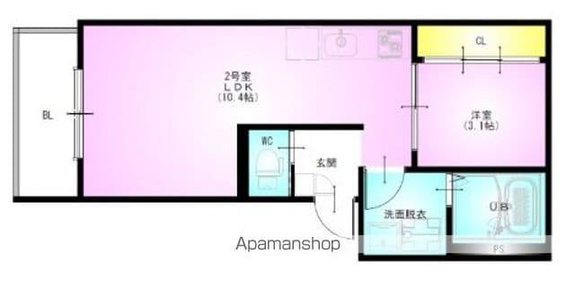 REGALEST LA MER(1LDK/1階)の間取り写真