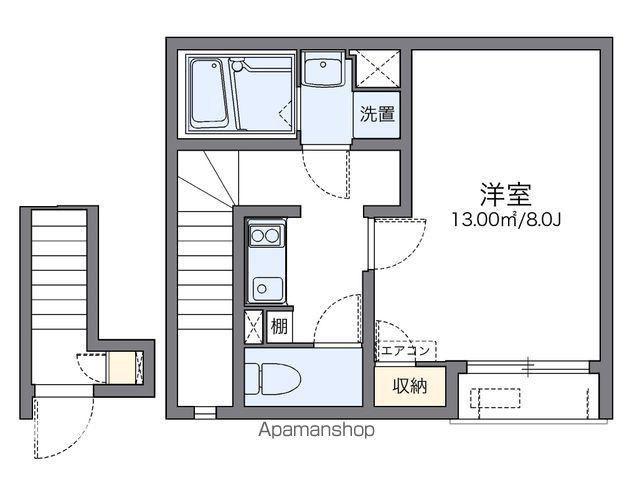 レオネクスト弁天(1K/2階)の間取り写真