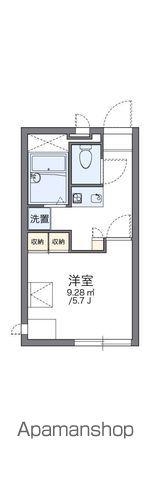 レオパレスオーキッドⅡ(1K/1階)の間取り写真