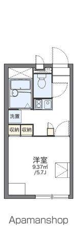 レオパレス善根寺(1K/2階)の間取り写真