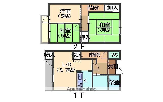 ザ・蘭世1号棟(3LDK/1階)の間取り写真