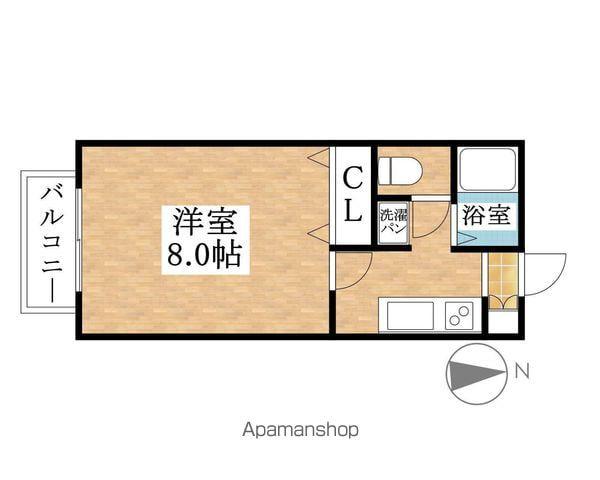 サン・FRIENDS久保一色南Ⅰ(1K/1階)の間取り写真