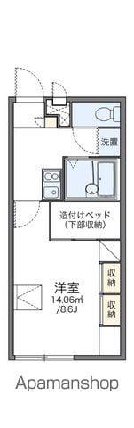 レオパレスサニースクエアーA(1K/2階)の間取り写真