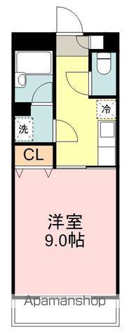 フロラシオン長町南(1K/3階)の間取り写真