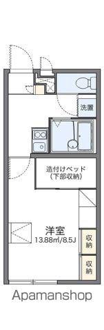 レオパレスみらい(1K/2階)の間取り写真