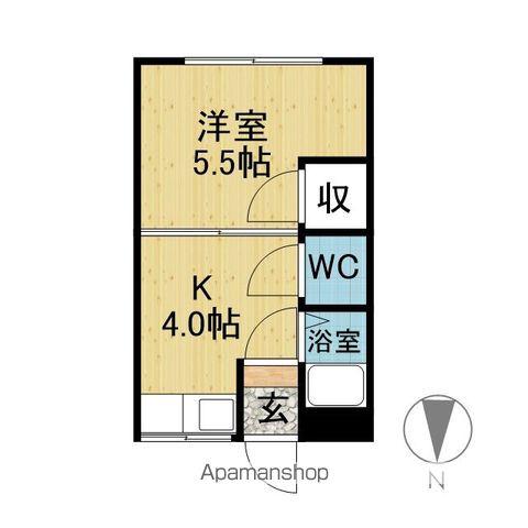 RIO CEREZO(1K/2階)の間取り写真