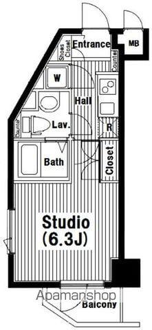 グランド・ガーラ南麻布 9階階 間取り