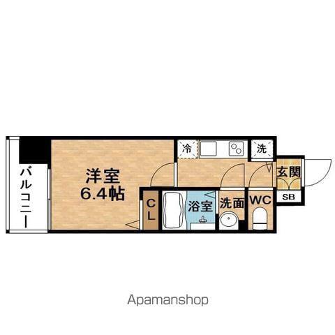 ESLEAD大阪STATION(1K/4階)の間取り写真