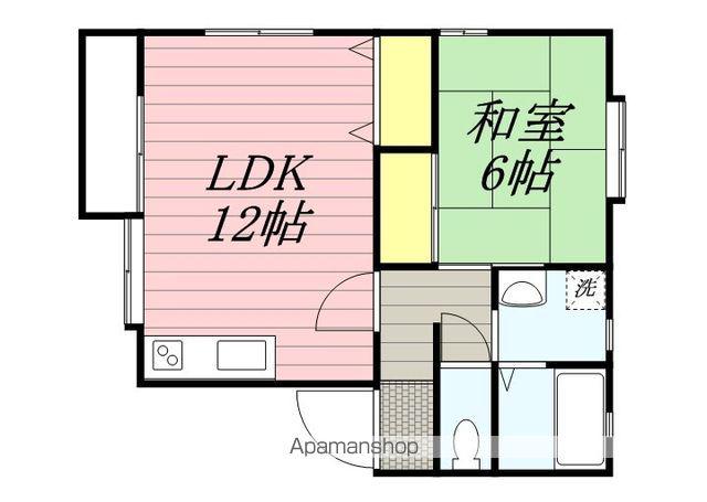 カームハイツ Ⅱ(1LDK/1階)の間取り写真