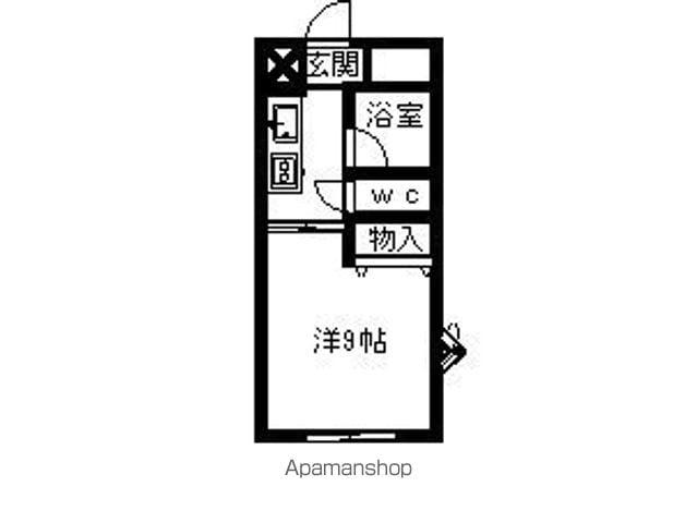 ヴェルドミール3(1K/4階)の間取り写真