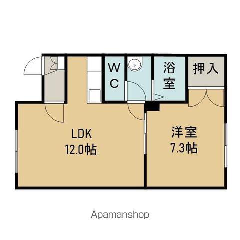 プログレス(1LDK/2階)の間取り写真