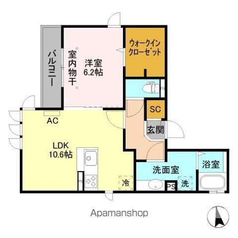  Aレジデンス(1LDK/3階)の間取り写真