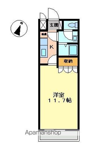 グランチェスタA(1K/1階)の間取り写真