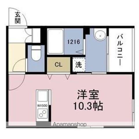 ミラグレイス 大今里(1K/3階)の間取り写真