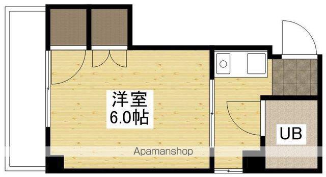 プログレス本川(1K/5階)の間取り写真