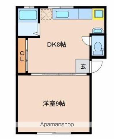 MCビル-A(1DK/2階)の間取り写真