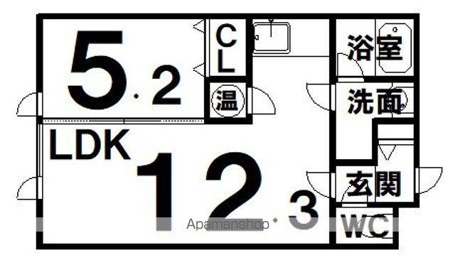 オルネ106B(1LDK/3階)の間取り写真