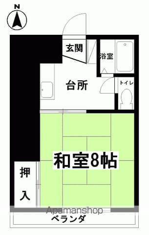 新川マンション(1DK/3階)の間取り写真