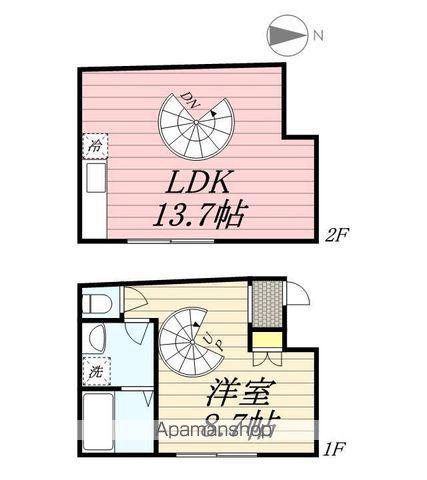 レガロスクエアー(1LDK)の間取り写真