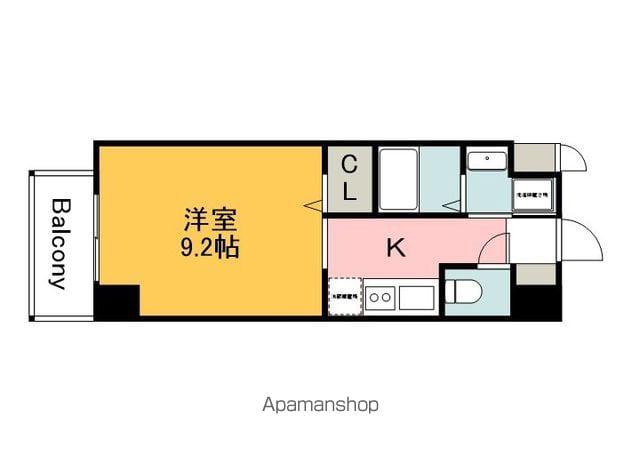 S-RESIDENCE宇品5丁目Ⅰ(1K/7階)の間取り写真