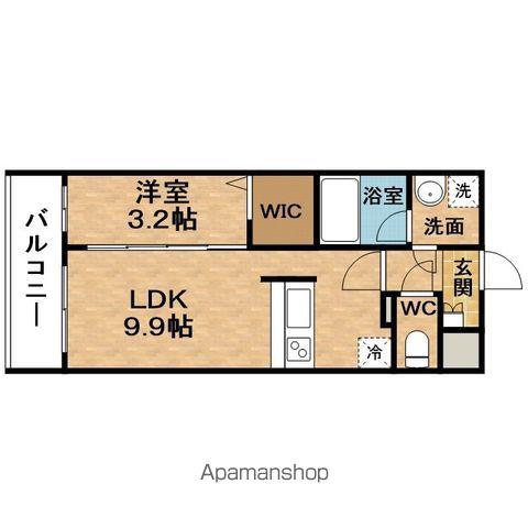 EXCELSIORTENJINBASHI(1LDK/2階)の間取り写真