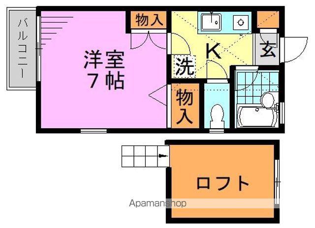 アメニティ高円寺南(1K/2階)の間取り写真