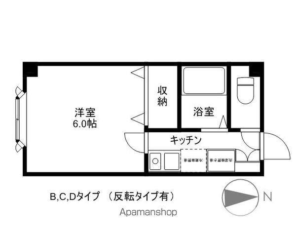 アパーテル南石堂(1K/4階)の間取り写真