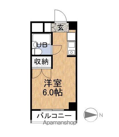 ゴールデンパーク豊島(ワンルーム/3階)の間取り写真