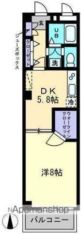 スピリア三条(1DK/1階)の間取り写真