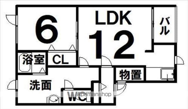 EAGLEⅢ(1LDK/2階)の間取り写真