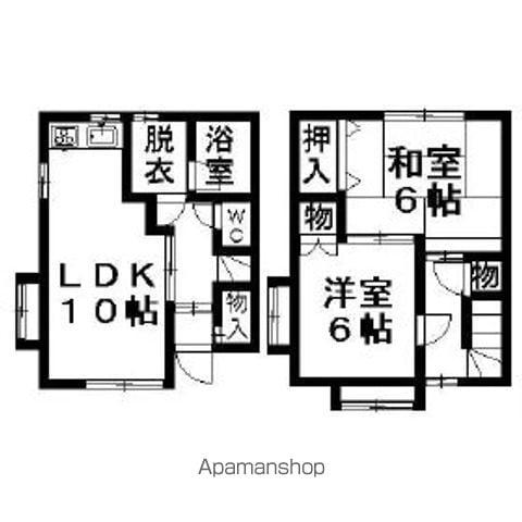 メゾンエスポワールⅡ(2LDK/1階)の間取り写真