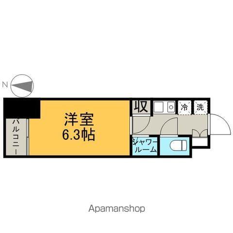 NS.ZEAL東別院(ワンルーム/4階)の間取り写真