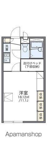 レオパレス甘木川(1K/1階)の間取り写真