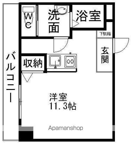 アップル第7 マンション(ワンルーム/4階)の間取り写真