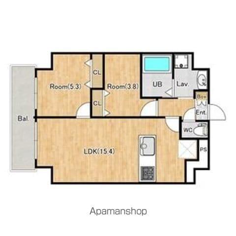 ジーグランデ三ノ輪(1SLDK/6階)の間取り写真