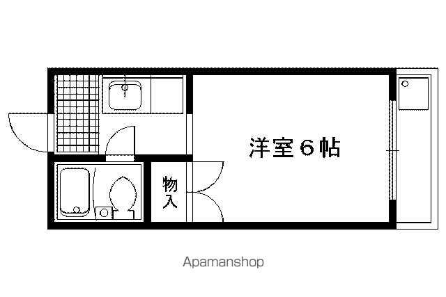 岩倉南河原町マンション(1K/2階)の間取り写真